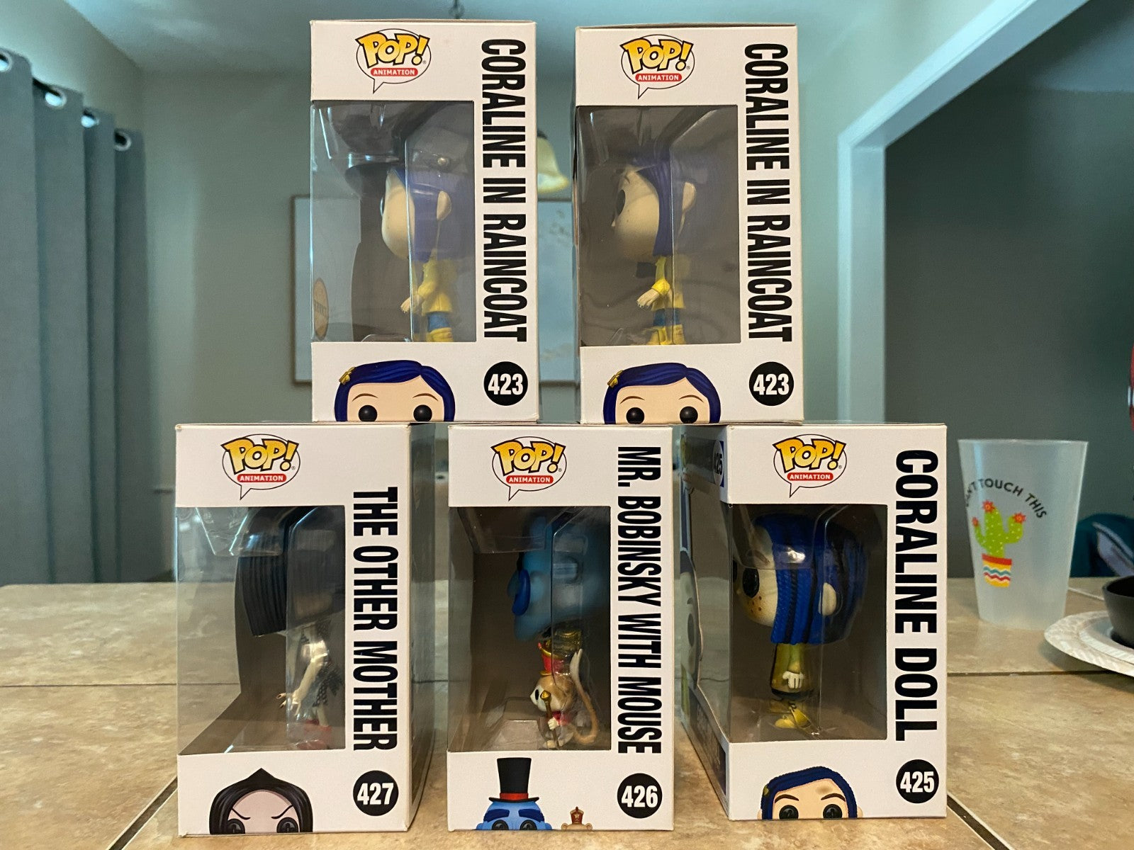 Funko Pop Movies Coraline Lot Of 5 - #423 Chase, #423, #425, #426 & #427