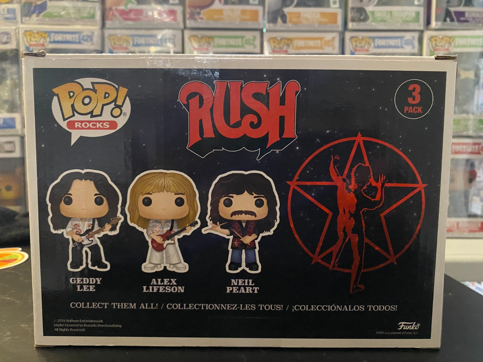 Funko Pop! Vinyl: Geddy Lee / Alex Lifeson / Neil Peart - Rush 3 Pack Geddy Lee