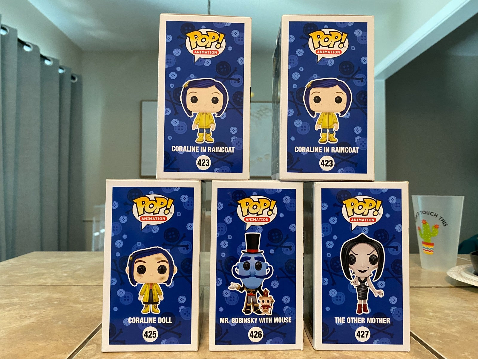 Funko Pop Movies Coraline Lot Of 5 - #423 Chase, #423, #425, #426 & #427