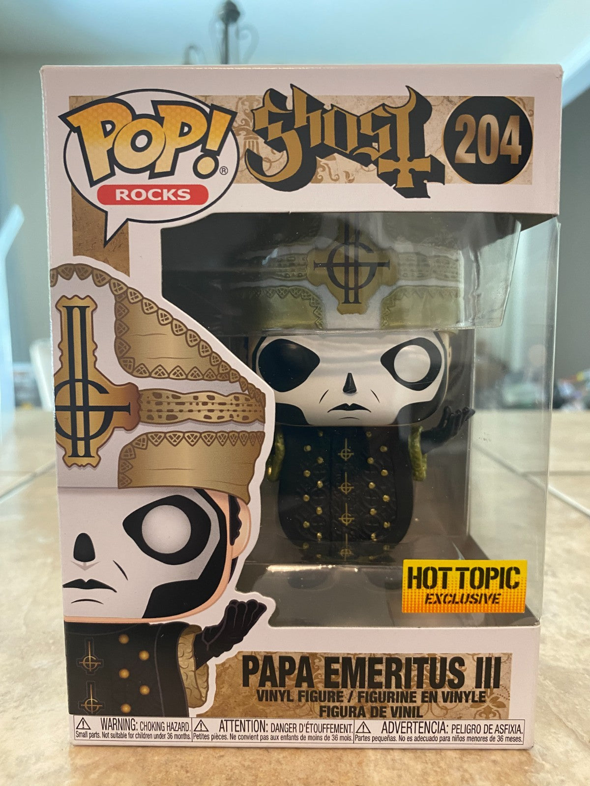 Funko Pop Vinyl - Papa Emeritus III #204: Ghost (Rocks) Hot Topic Exclusive