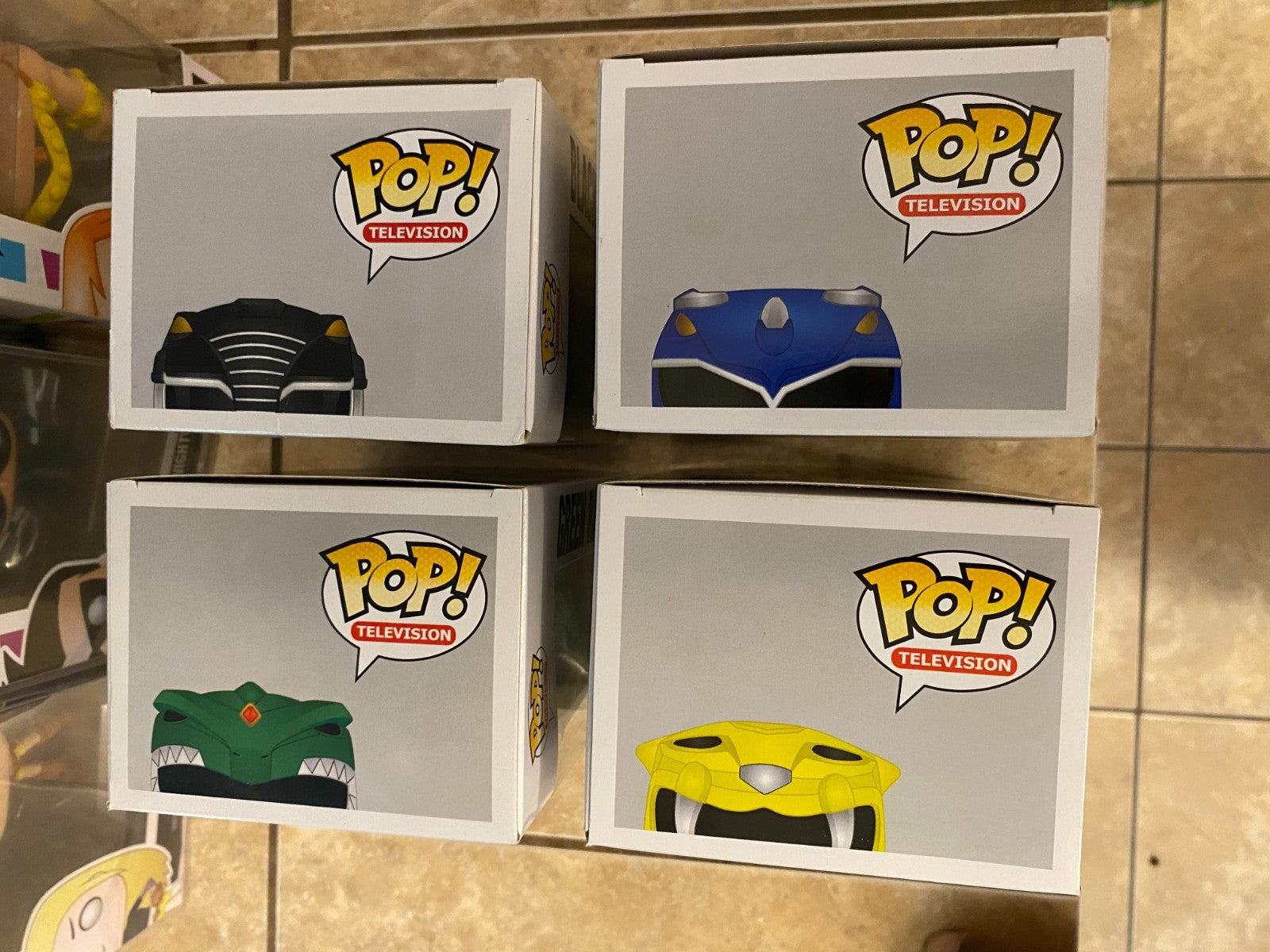 Funko Pop! Mighty Morphin Power Rangers Set #360 thru #363 with Soft Protectors
