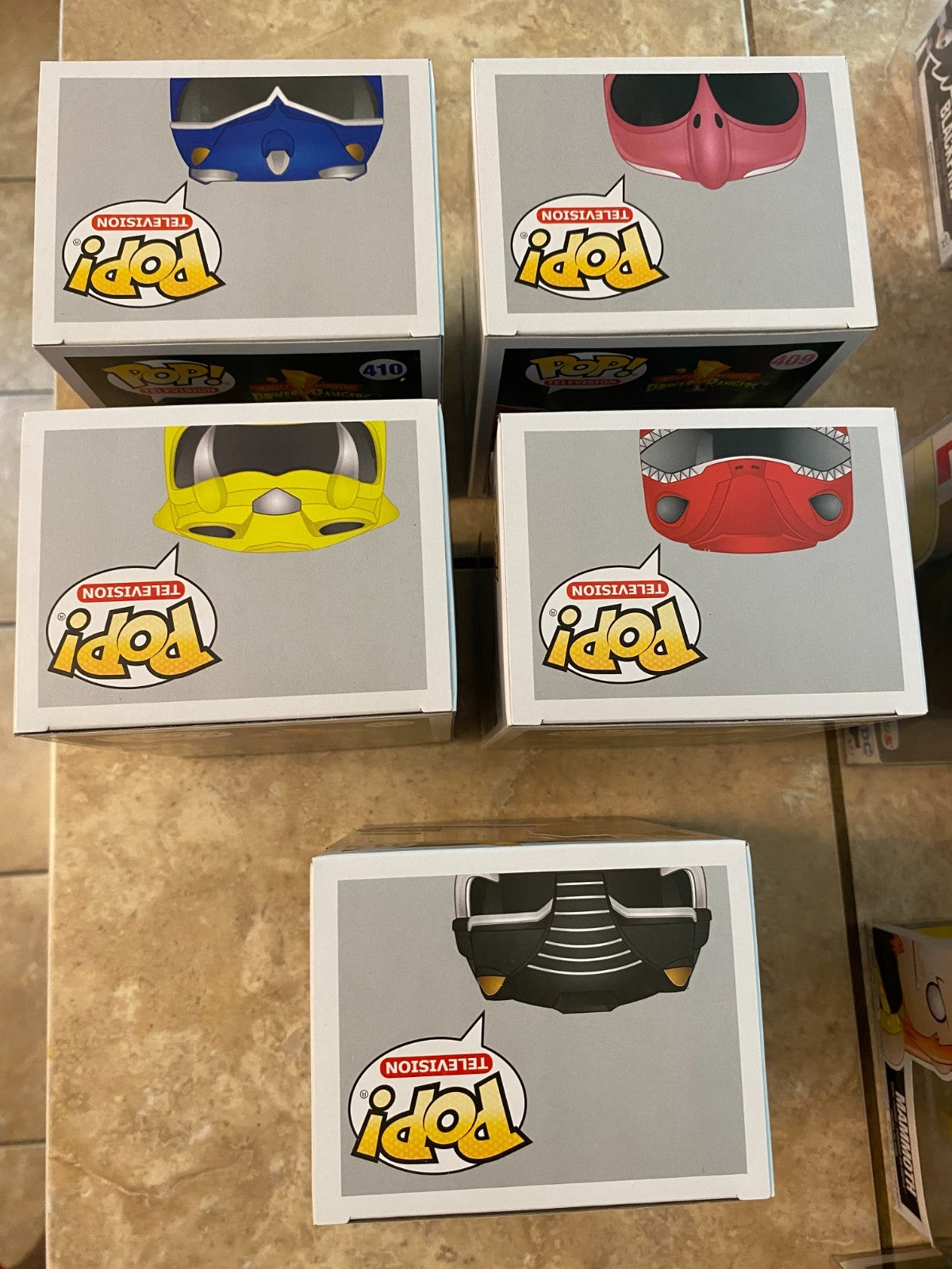 Funko Pop! Power Rangers (Morphing Exclusive) Set w Soft Protectors