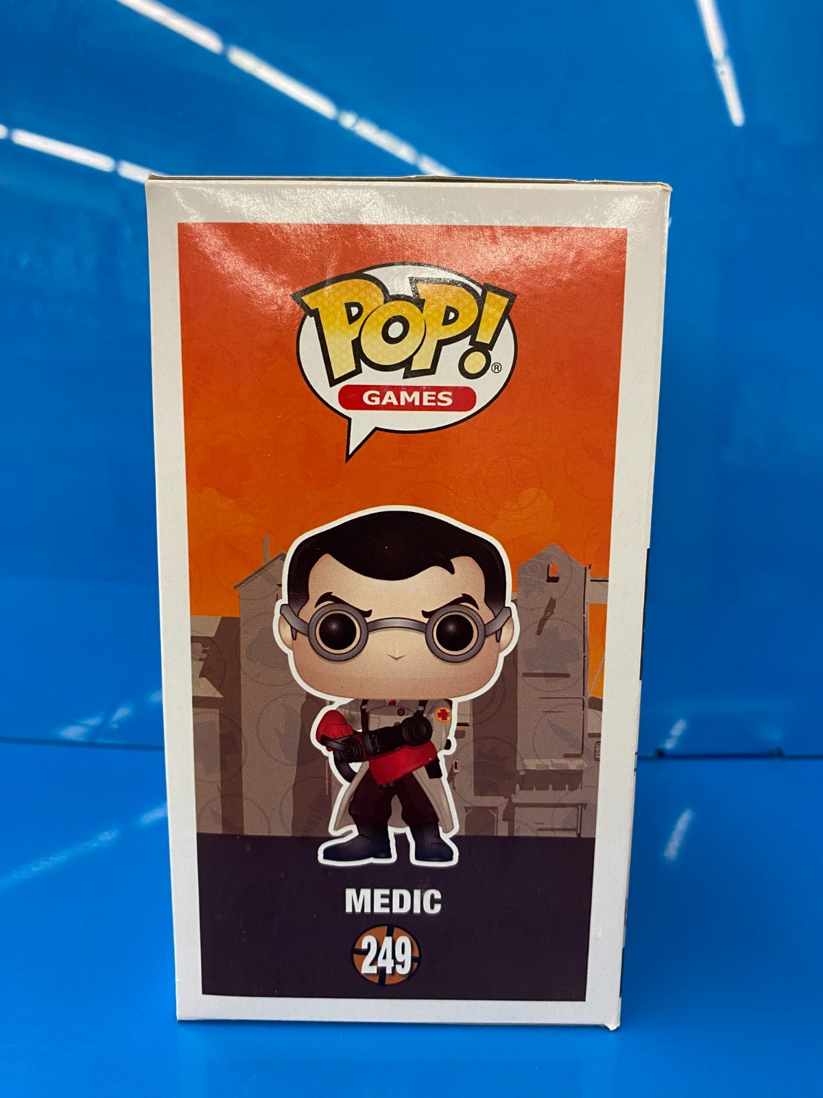 Vaulted Funko Pop! Games Vinyl: Team Fortress - Medic #249 w Hard Protector