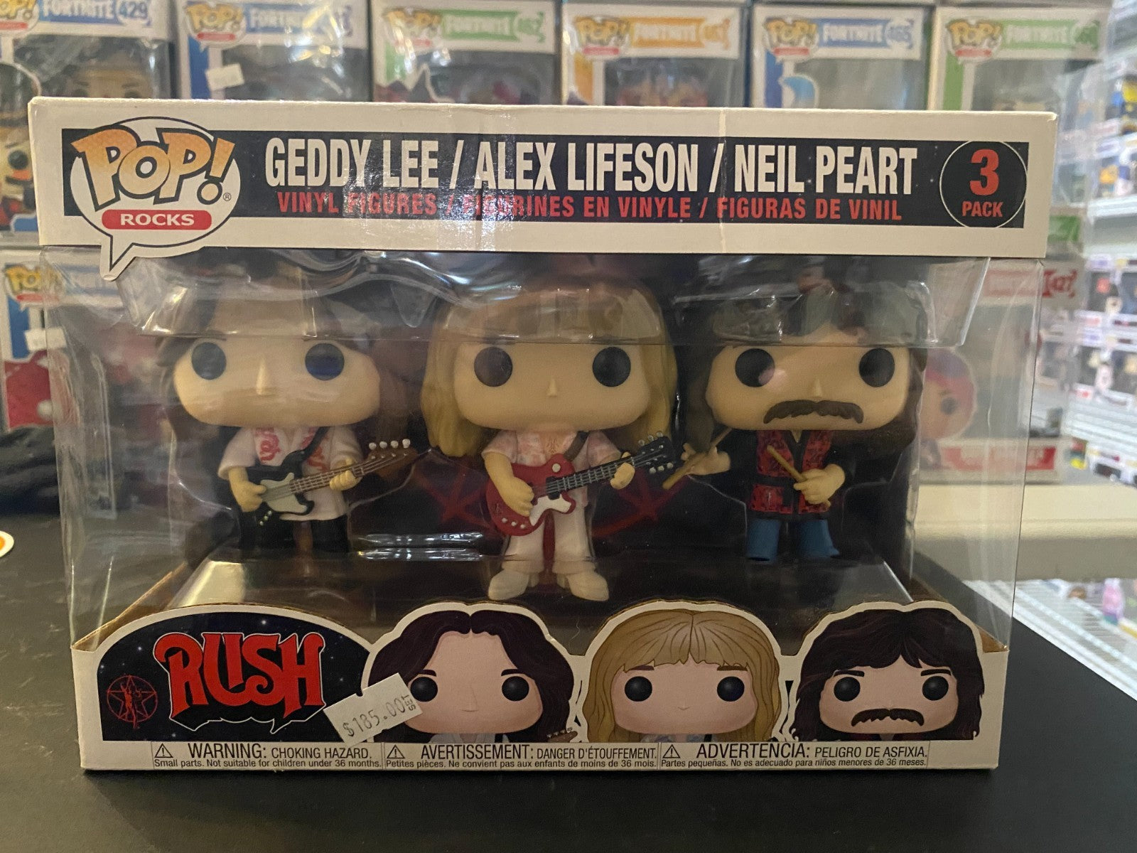 Funko Pop! Vinyl: Geddy Lee / Alex Lifeson / Neil Peart - Rush 3 Pack Geddy Lee