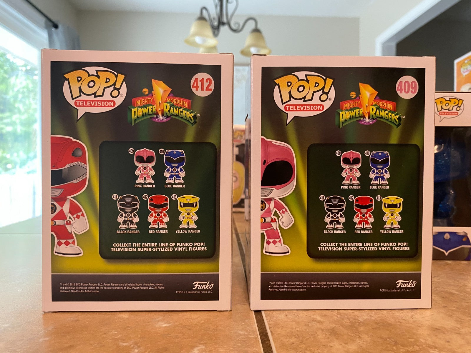 Funko Pop! Power Rangers (Morphing Exclusive) Set w Soft Protectors