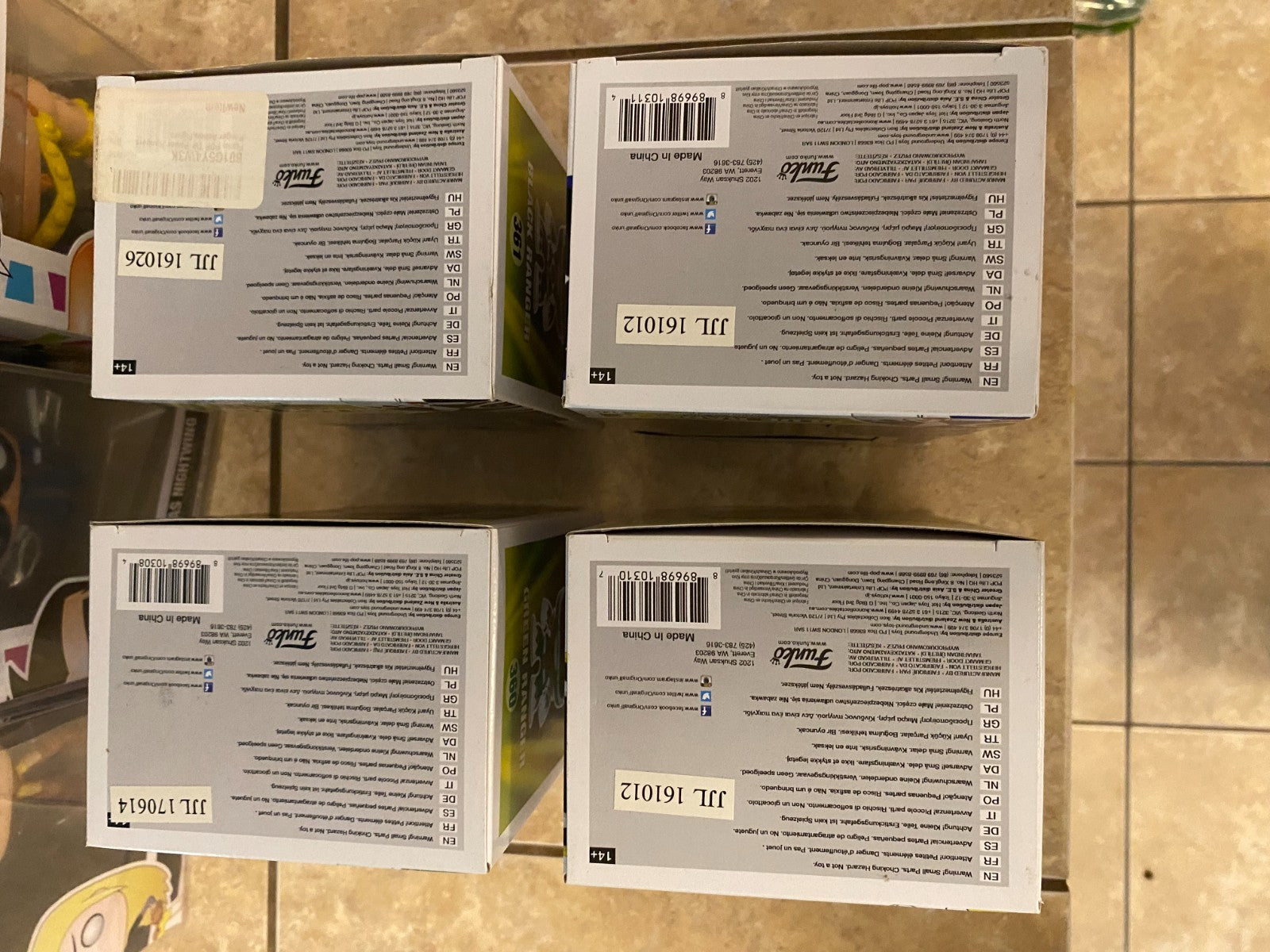 Funko Pop! Mighty Morphin Power Rangers Set #360 thru #363 with Soft Protectors