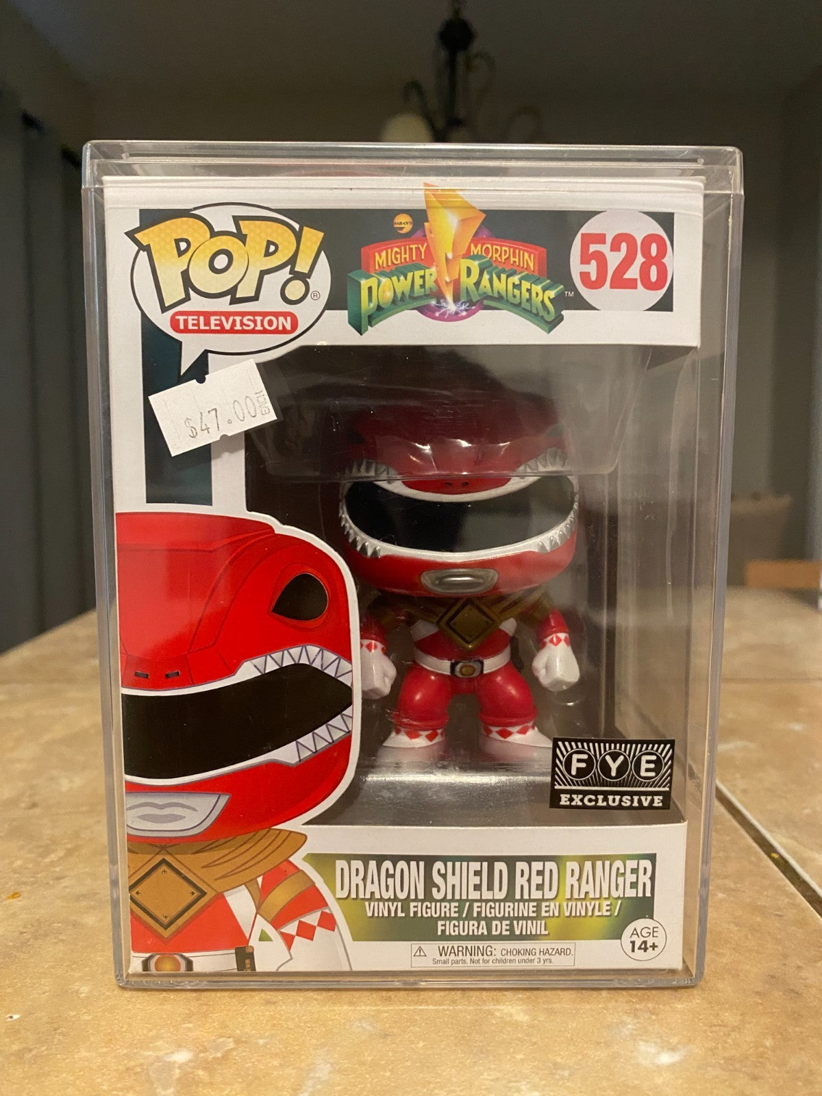 Funko Pop! Power Rangers - Red Ranger - FYE (Exclusive) #528 w Hard Protector
