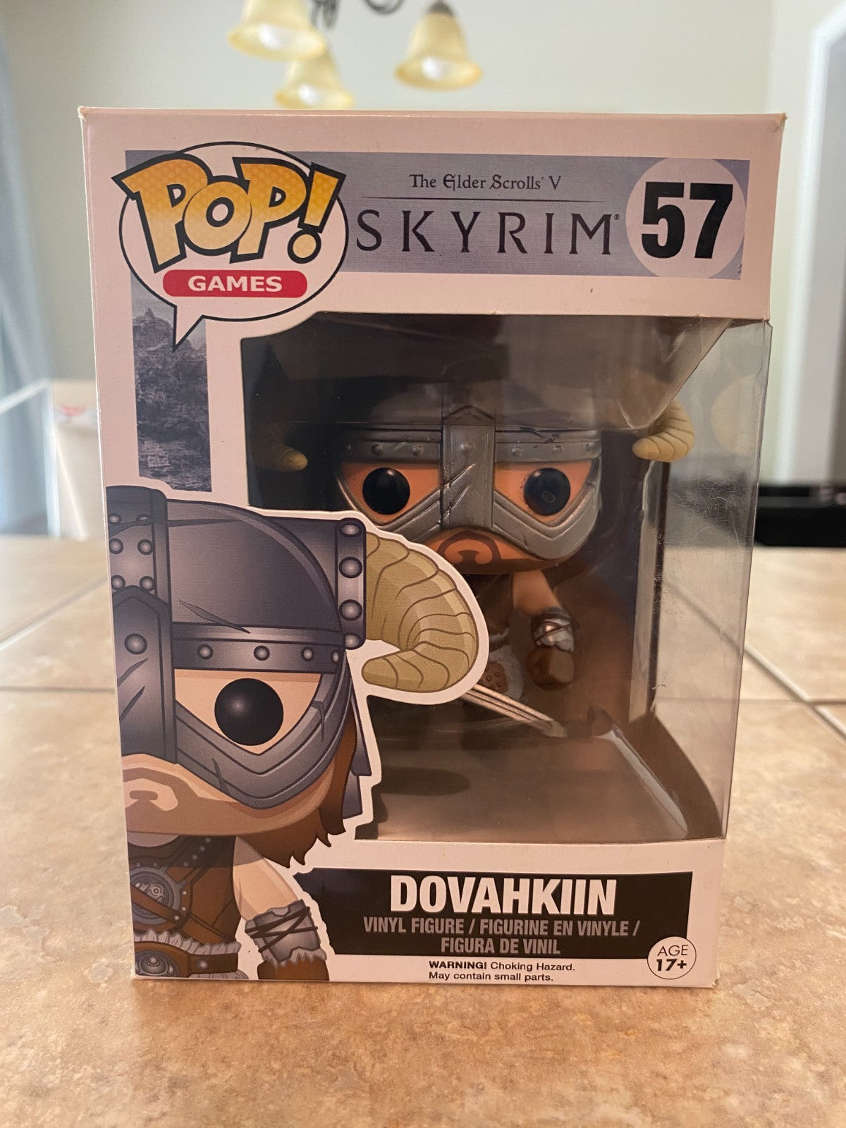 Funko POP Games Elder Scrolls V Dovahkiin #57 Skyrim Vaulted w Soft Protector