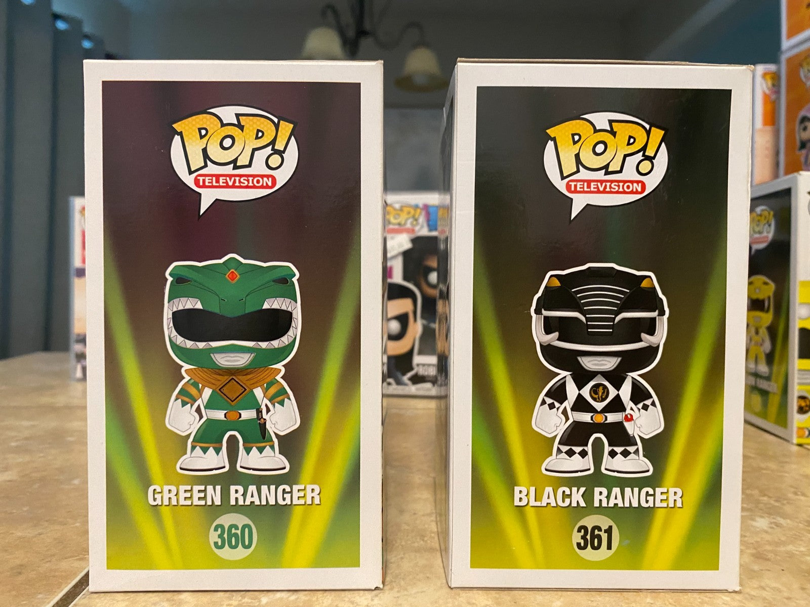 Funko Pop! Mighty Morphin Power Rangers Set #360 thru #363 with Soft Protectors