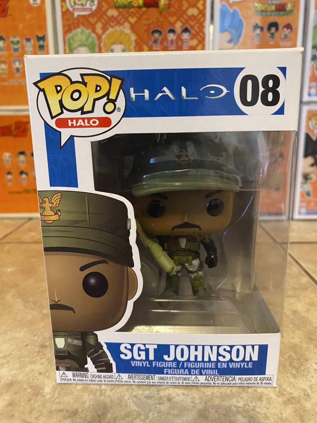 Funko Pop! Vinyl: Halo - #08 SGT Johnson w Protector