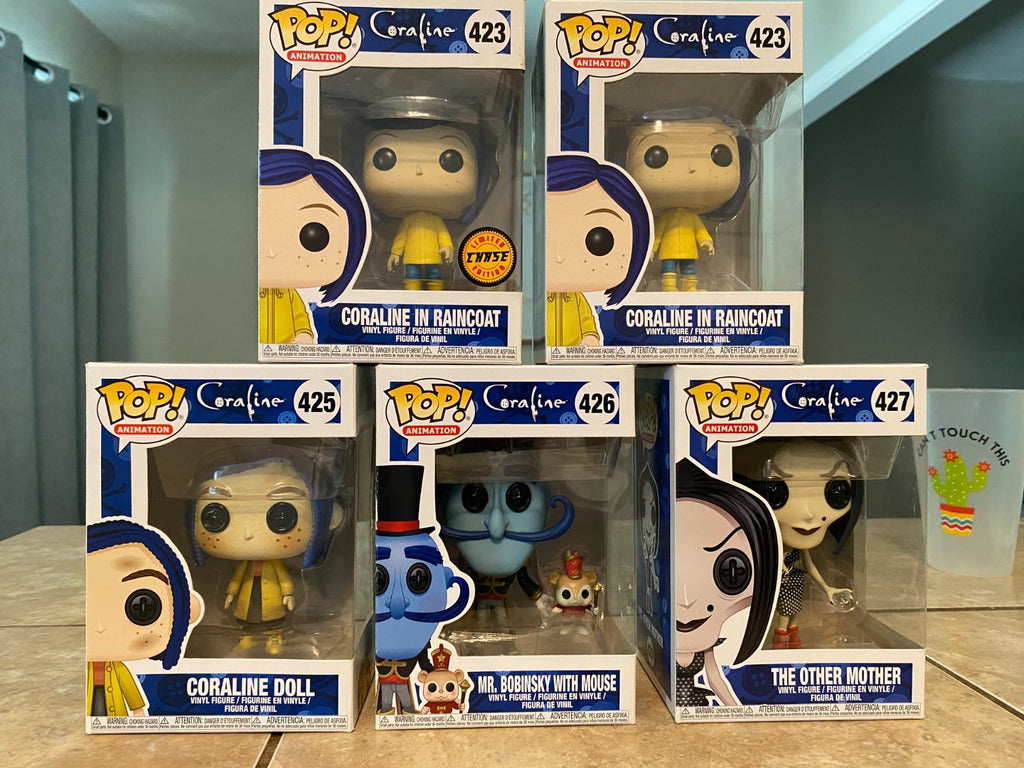 Funko Pop Movies Coraline Lot Of 5 - #423 Chase, #423, #425, #426 & #427