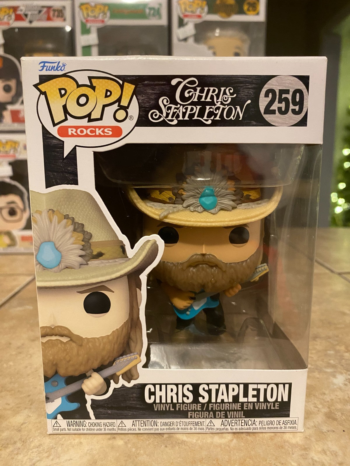Funko POP! Pop Rocks! CHRIS STAPLETON #259 Vinyl Figure w Protector