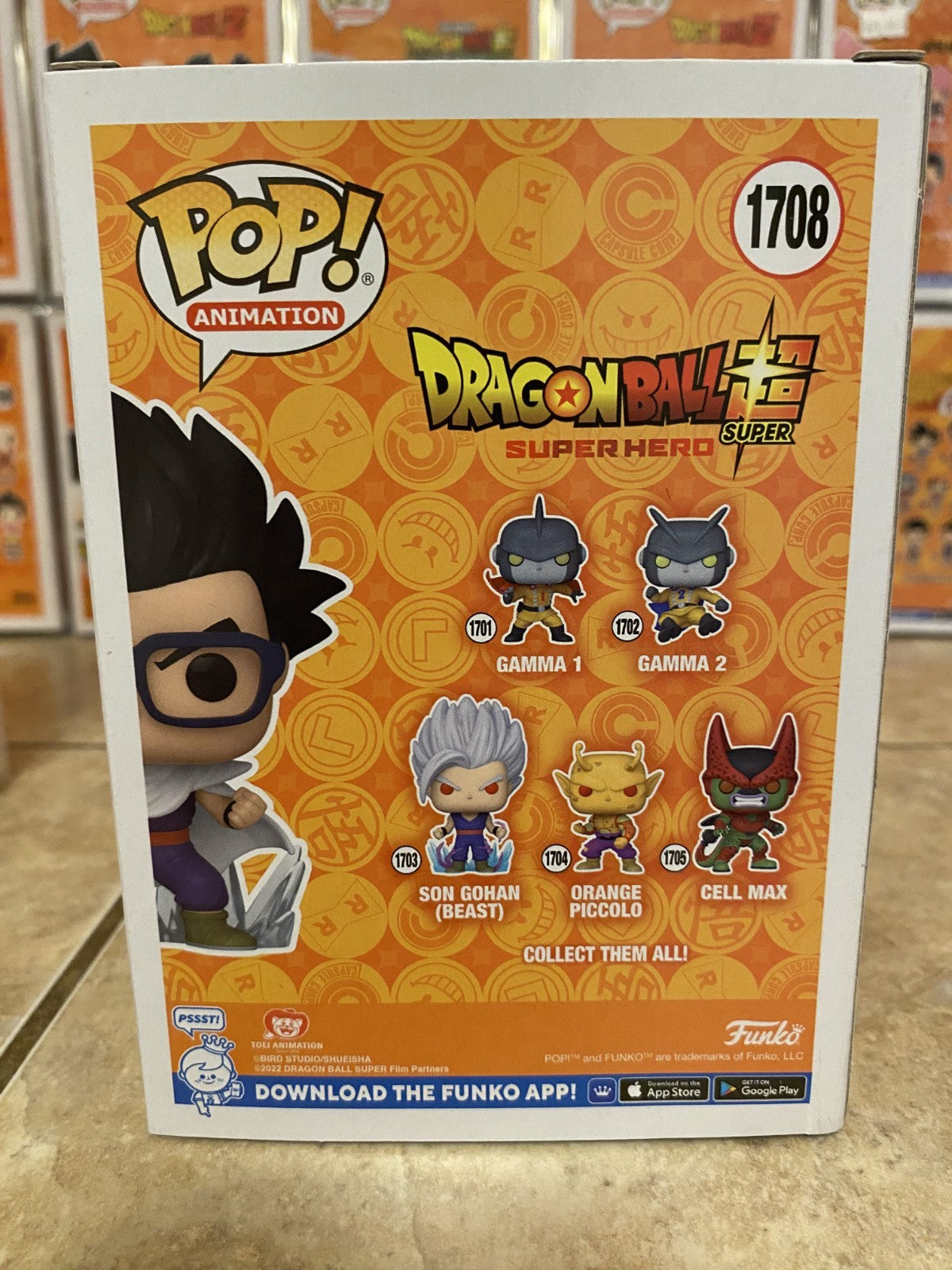 Funko Pop! Dragon Ball Super Hero #1708 Gohan in Cape Exclusive w Protector