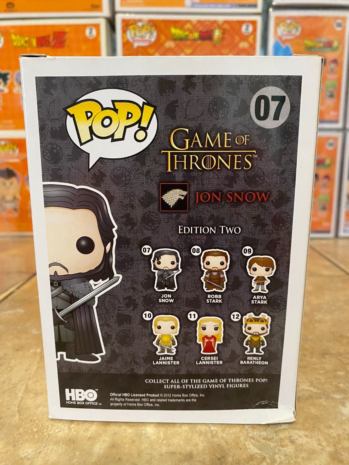 Funko Pop! Vinyl: Game of Thrones - Jon Snow #07 w/Box Protector