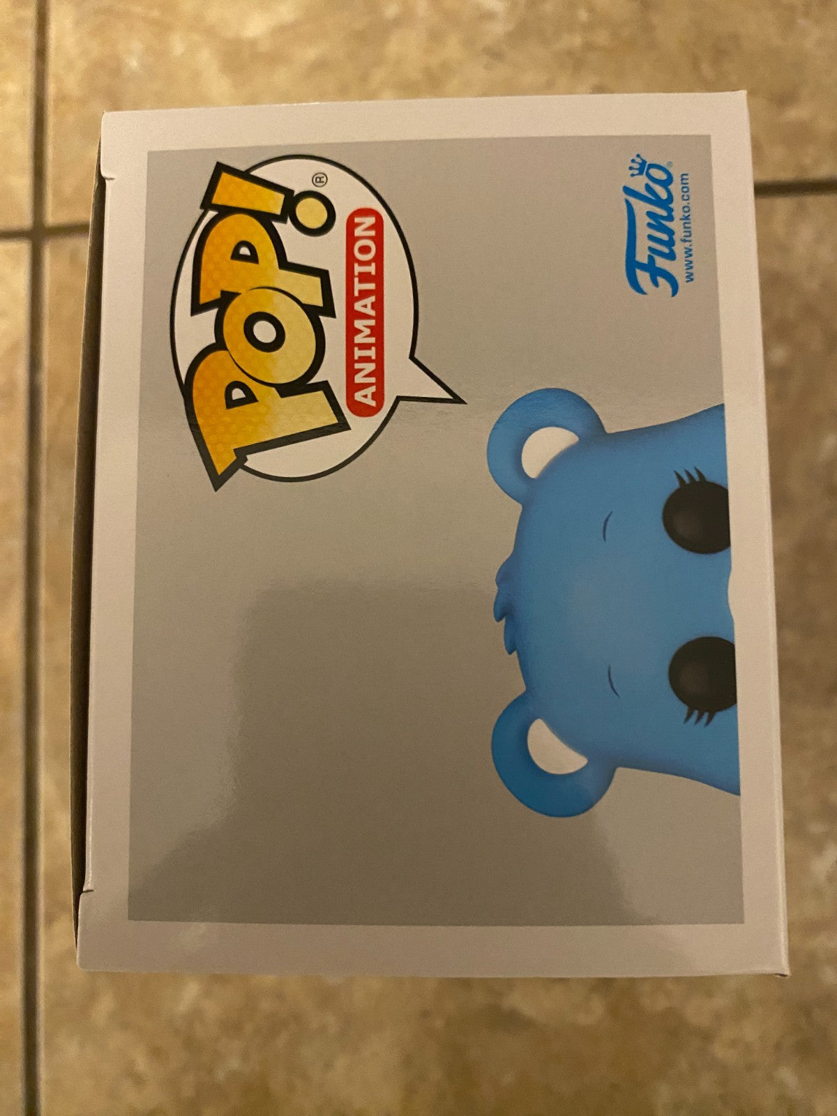 Funko Pop! Care Bears 40th Anniversary Champ Bear 1203 CHASE Flocked w Protector