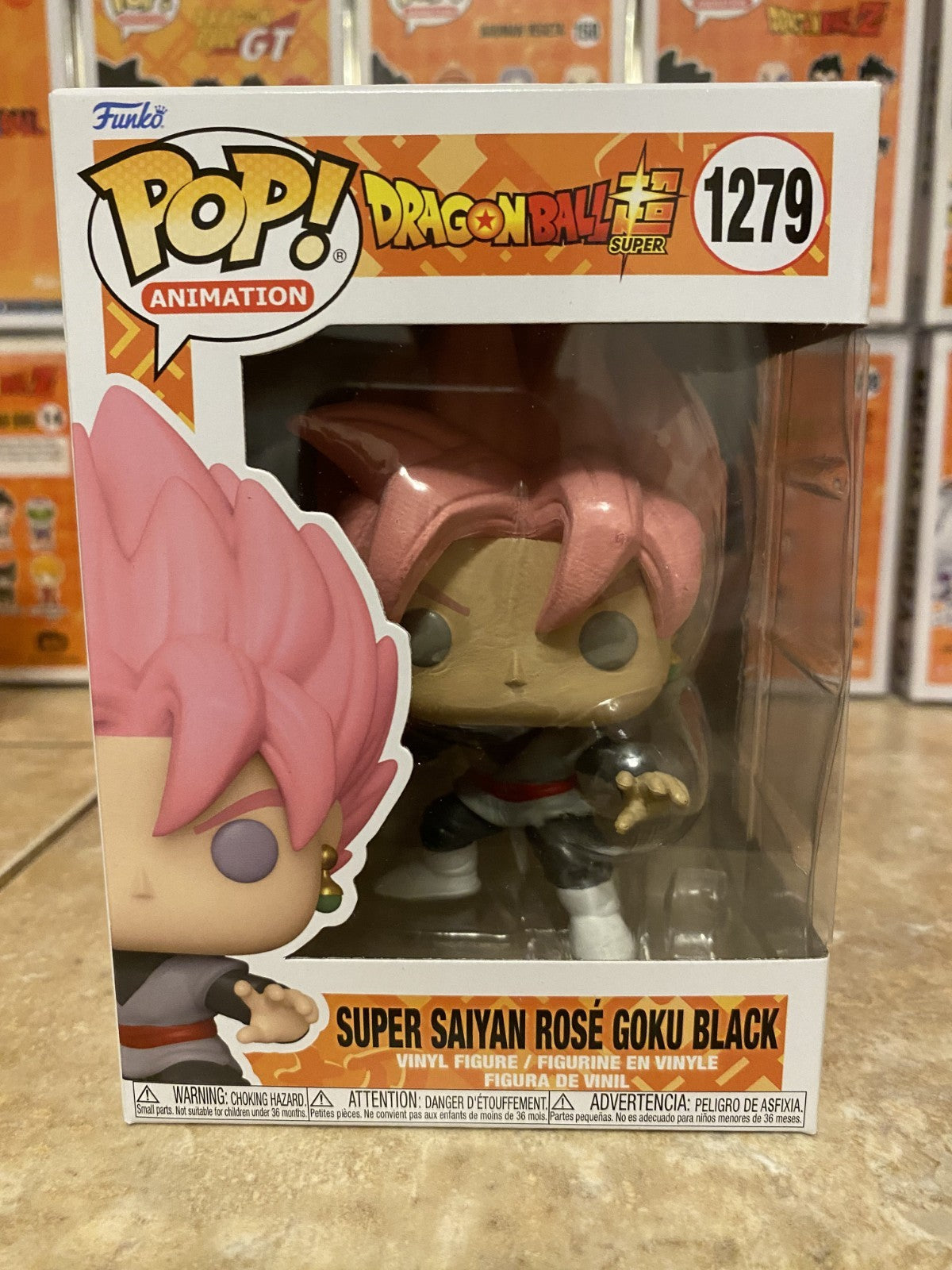 Funko Pop! Dragon Ball Super #1279 Super Saiyan Rose Goku Black w Protector