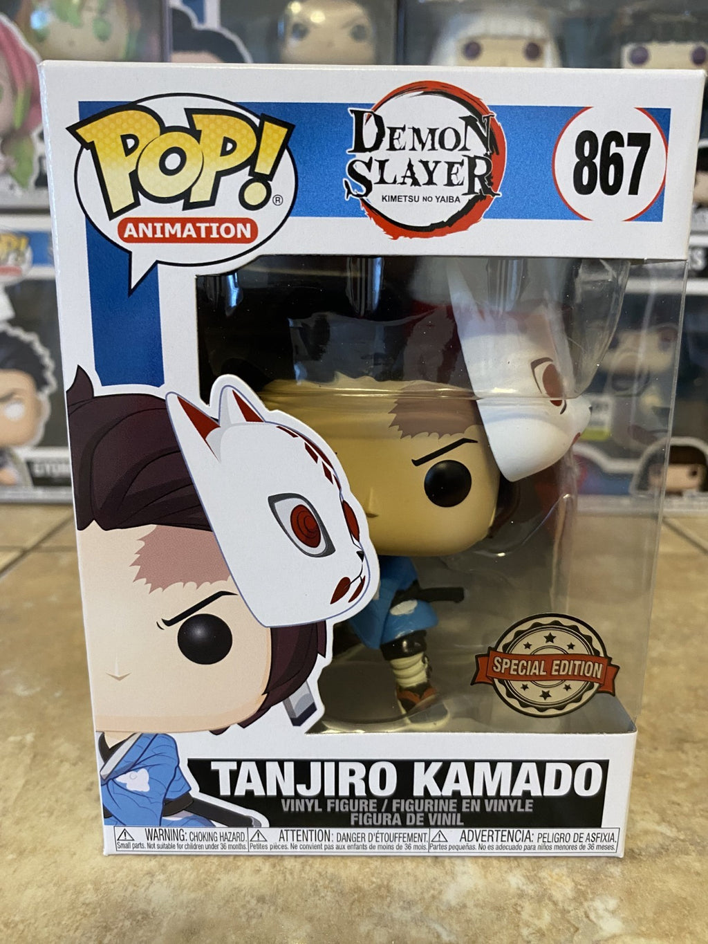 Funko Pop! Demon Slayer Tanjiro Kamado #867 Special Edition w/Box Protector