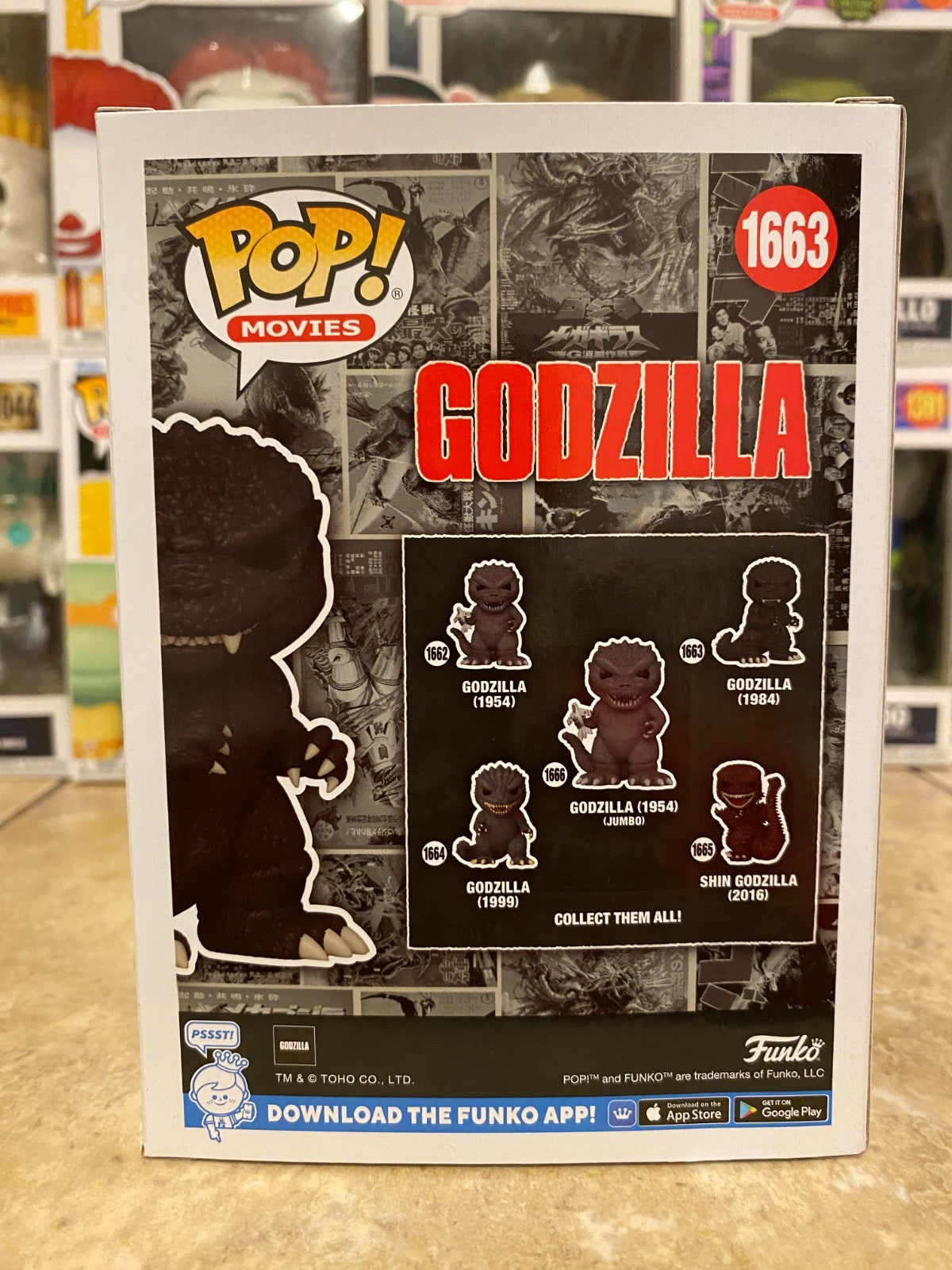 Funko Pop! Vinyl: Godzilla - Godzilla (1984) #1663 w Protector
