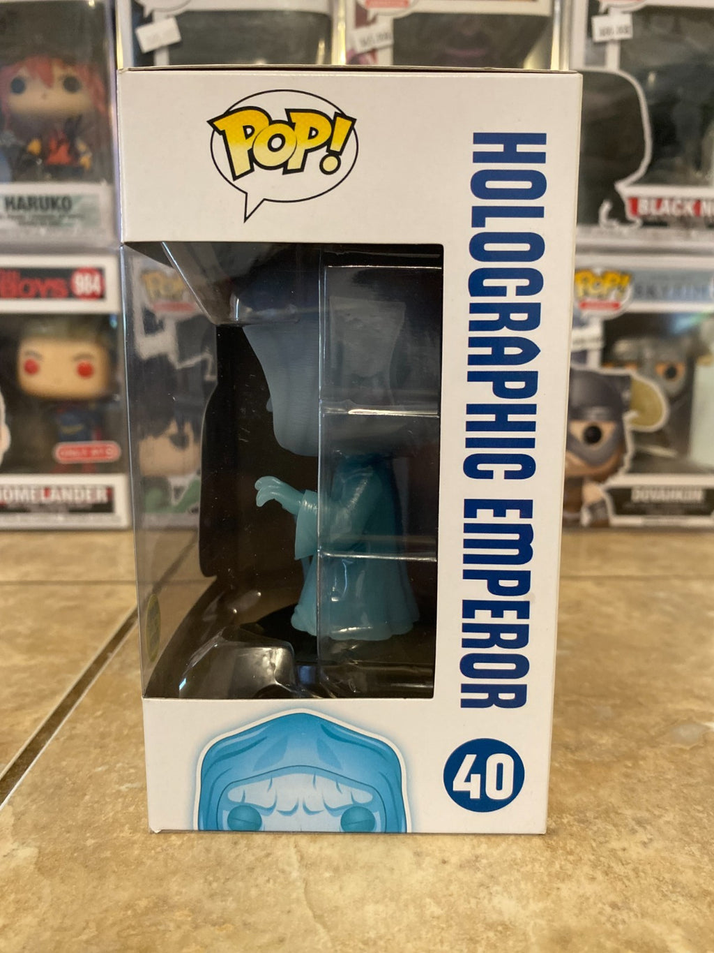 Funko Star Wars Holographic Emperor #40 GITD w Protector