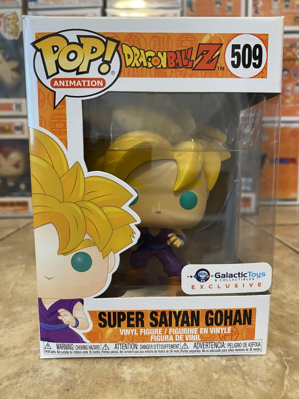 Funko Pop! Dragon Ball Z #509 Super Saiyan Gohan Exclusive w Protector