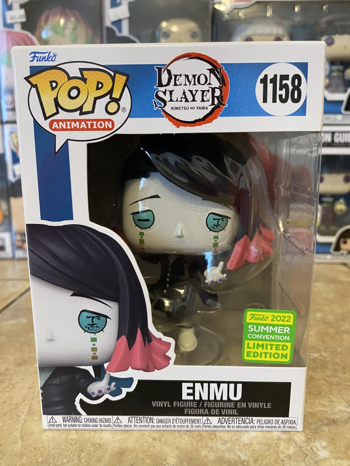 Funko Pop! Demon Slayer #1158 Enmu 2022 Funko Exclusive w/Box Protector
