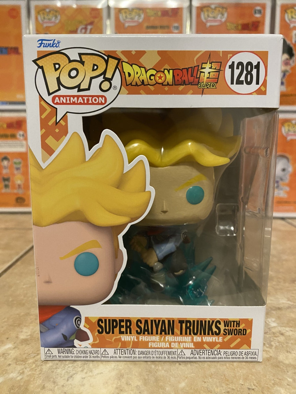 Funko Pop! Dragon Ball Super #1281 Super Saiyan Trunks with Sword w Protector