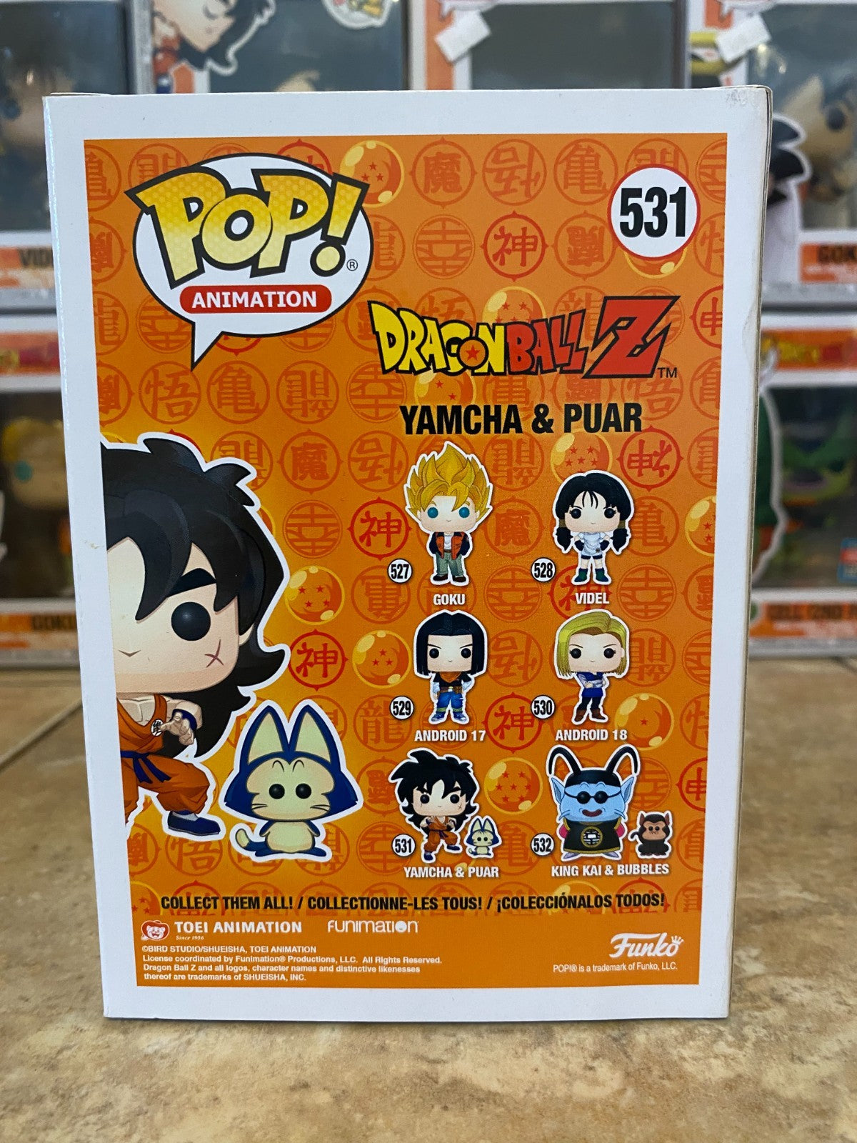 Funko Pop! Dragon Ball #531 Yamcha & Puar w Protector
