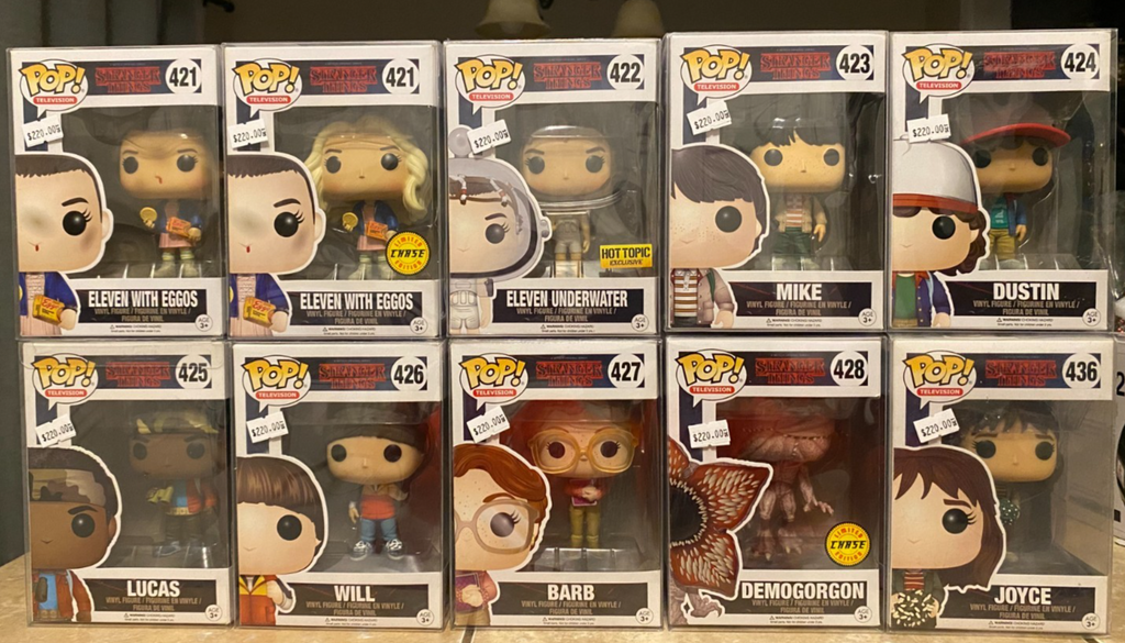 Funko Pop! Stranger Things (Season/Wave #1) Lot of 10 w Protectors