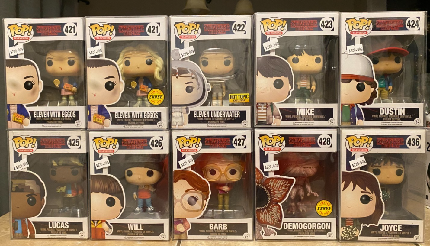 Funko Pop! Stranger Things (Season/Wave #1) Lot of 10 w Protectors