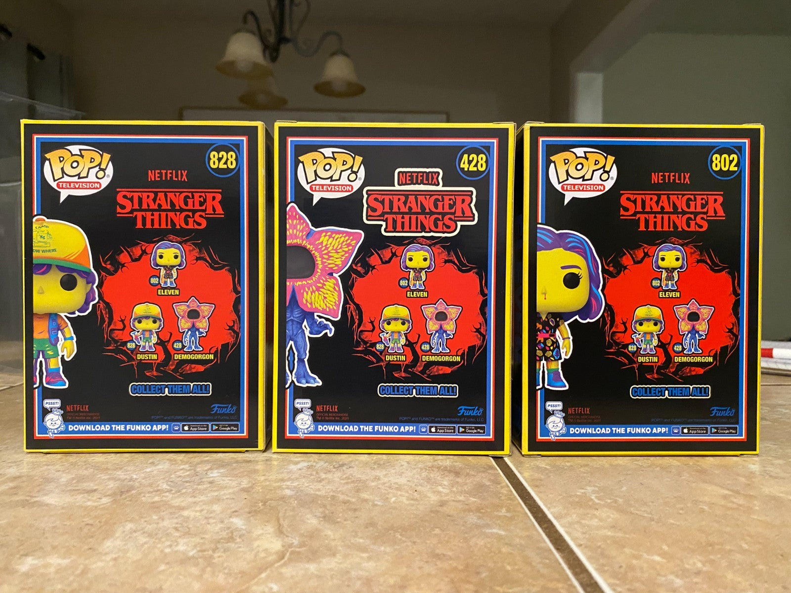 Funko Pop Netflix: Stranger Things - Black Light Set Target Exclusive Bundle
