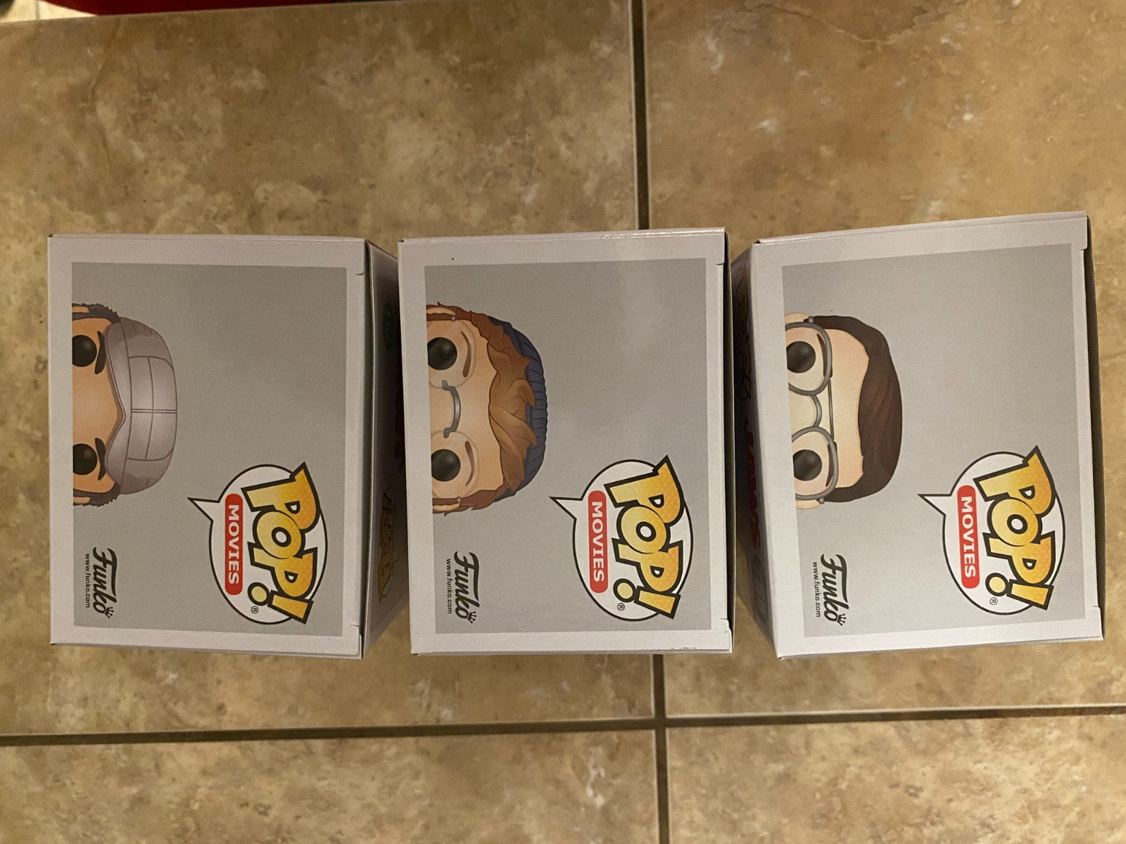 Funko Pop! Movies: Jaws Cast Set of 3 Figures 755-757 w Protectors