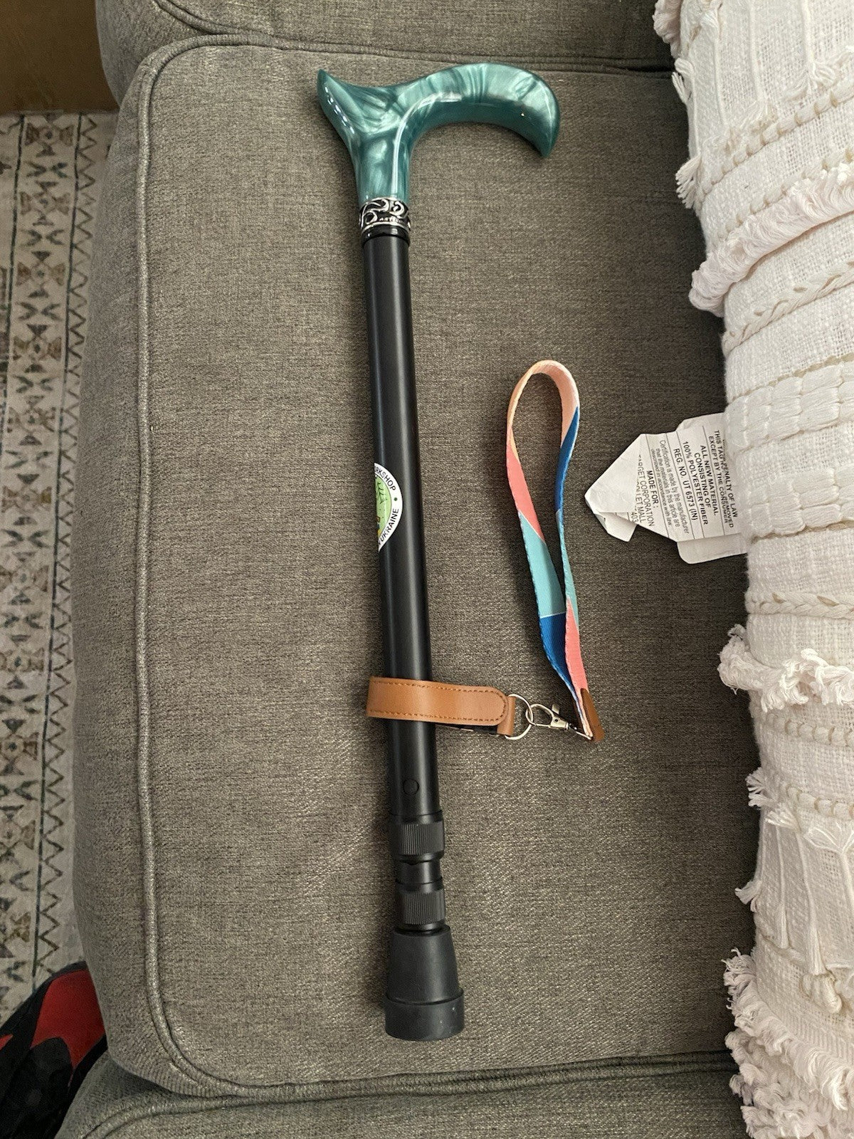 Asterom Walking Cane - Handmade, Ergonomic, 32 Inch