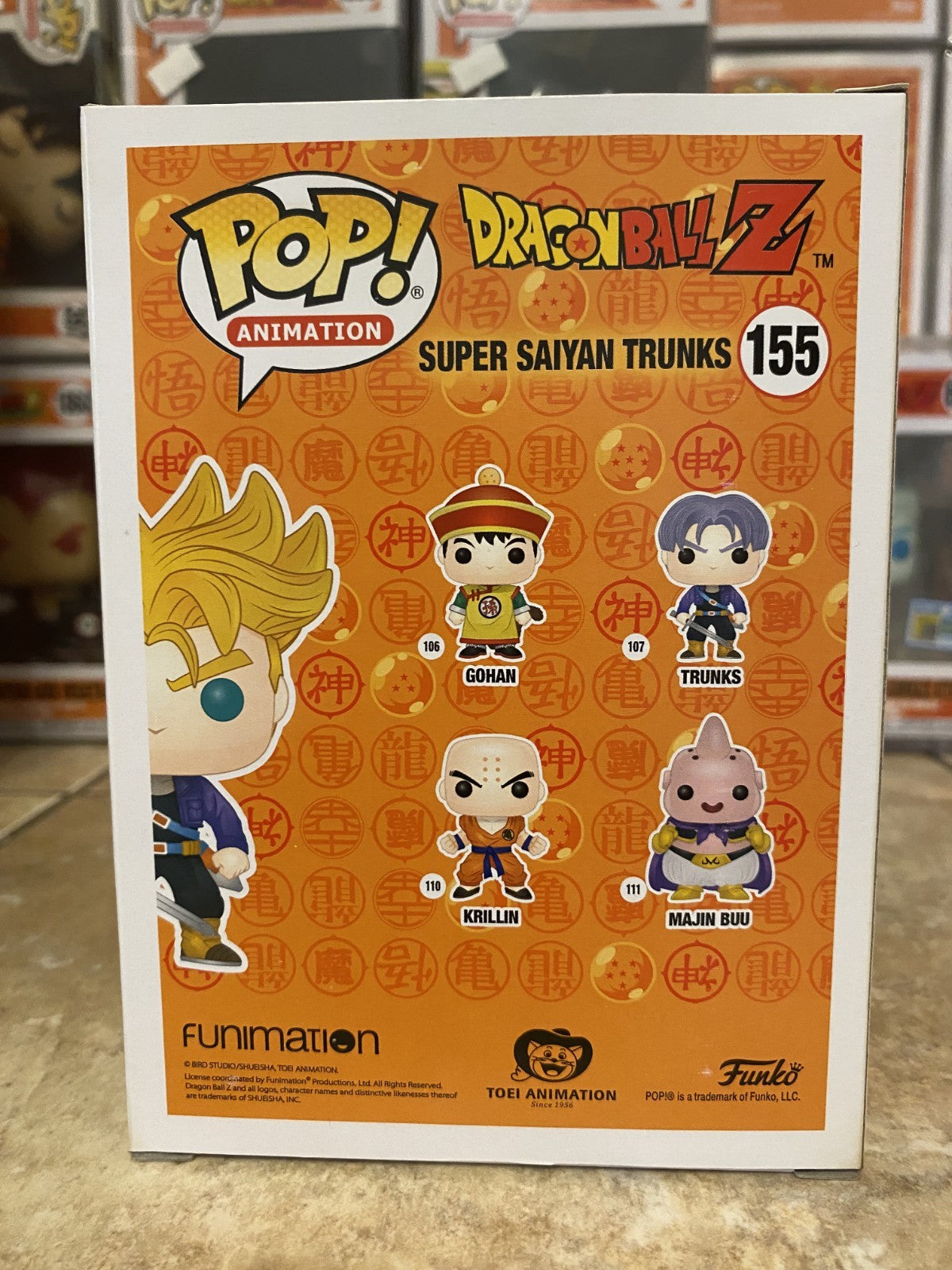 Funko Pop Dragon Ball Z Super Saiyan Trunks #155 2016 NYCC Exclusive w Protector