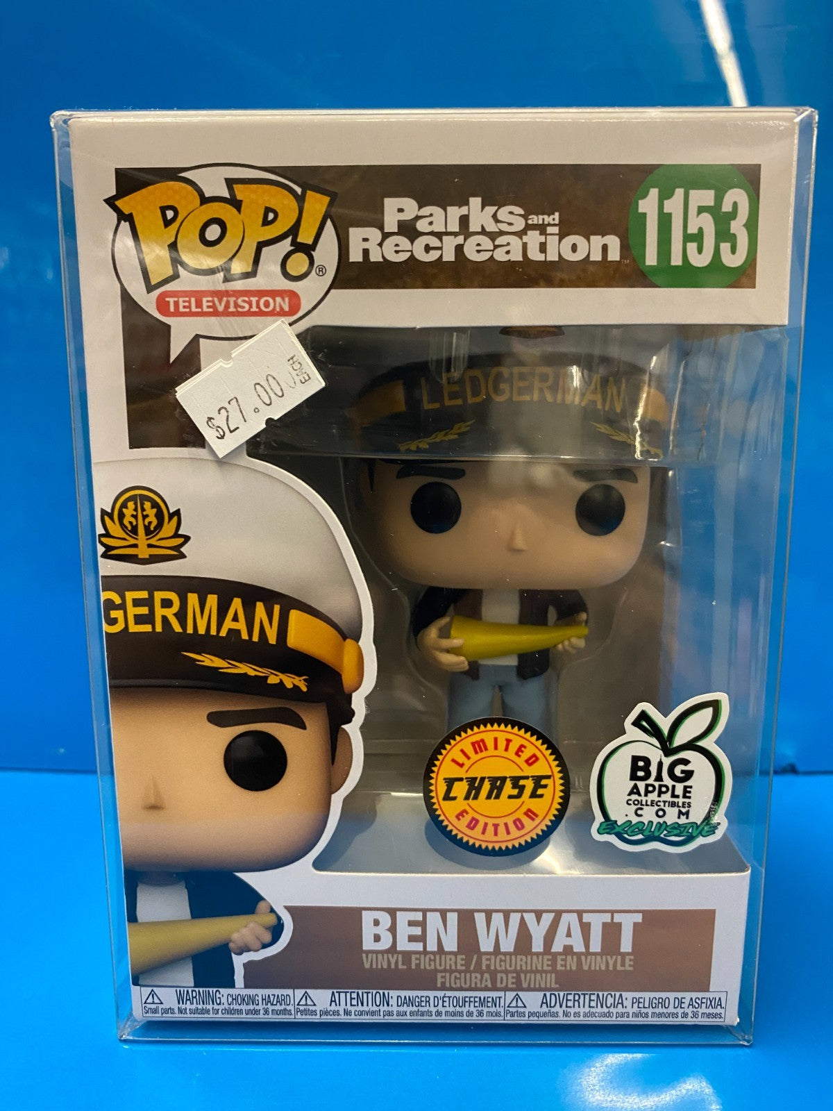 Vaulted Funko Pop! Vinyl: Ben Wyatt - Big Apple Collectibles (Exclusive) #1153