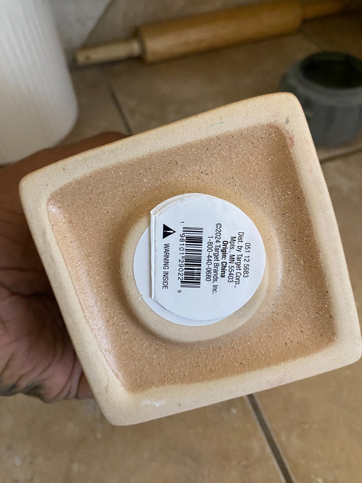 Wondershop Ceramic House-Shaped Tea Light Candle Holder