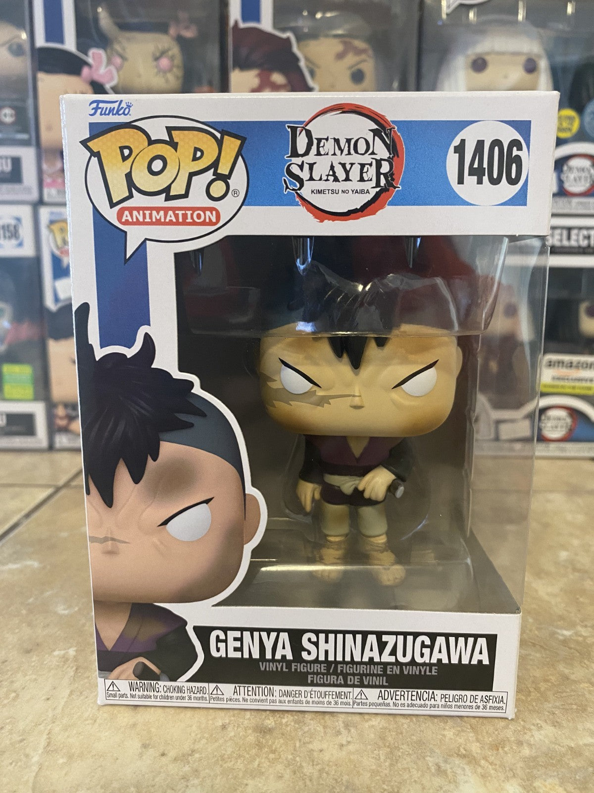Funko Pop! Demon Slayer #1406 Genya Shinazugawa w/Box Protector