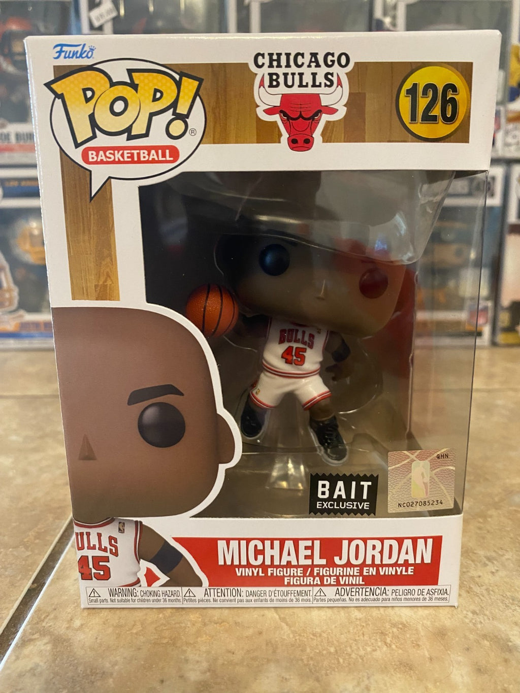 Funko Pop! Michael Jordan #126 Upper Deck Bait Exclusive w Protector