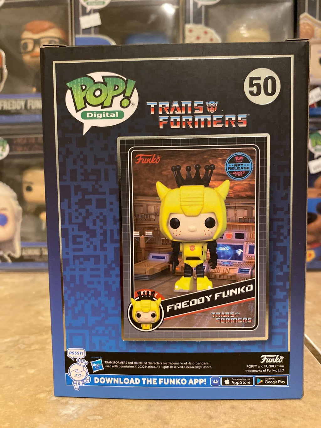Funko Pop Transformers Freddy Funko as Bumblebee #50 LE 2397 Royalty Digital Pop