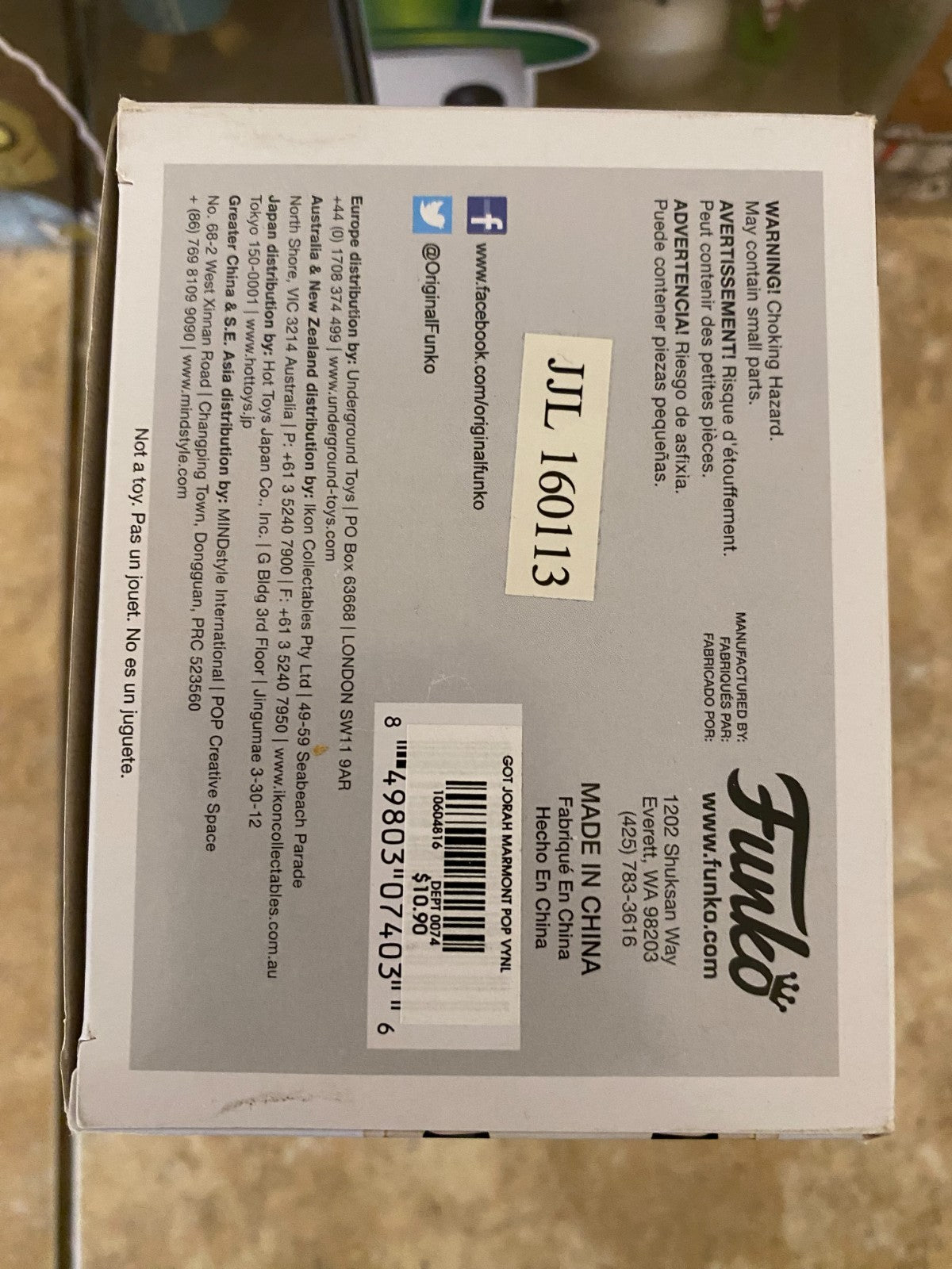 Funko Pop! Vinyl: Game of Thrones - Jorah Mormont #40 w Protector