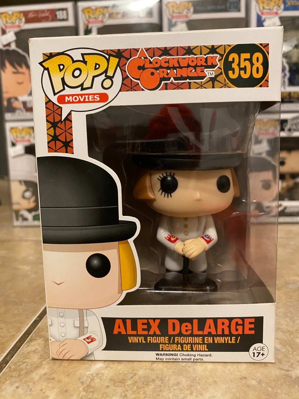 Funko Pop - Alex DeLarge 358 - A Clockwork Orange - Pop Movies w Protector