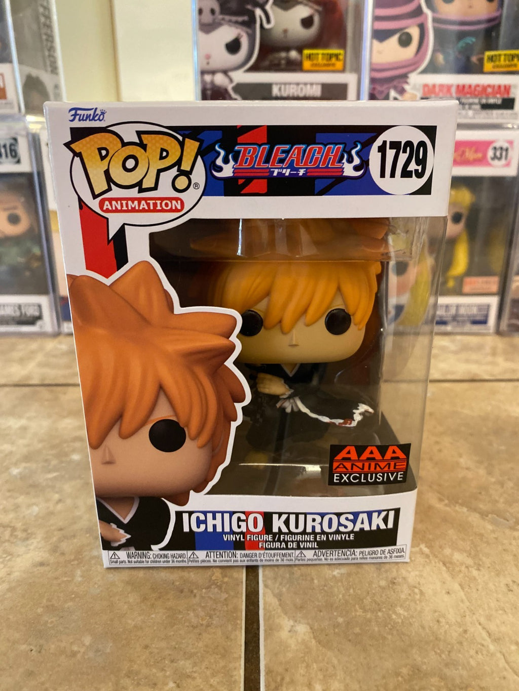 Funko Pop! Bleach - Ichigo Kurosaki - AAA Anime Exclusive #1729 w Protector