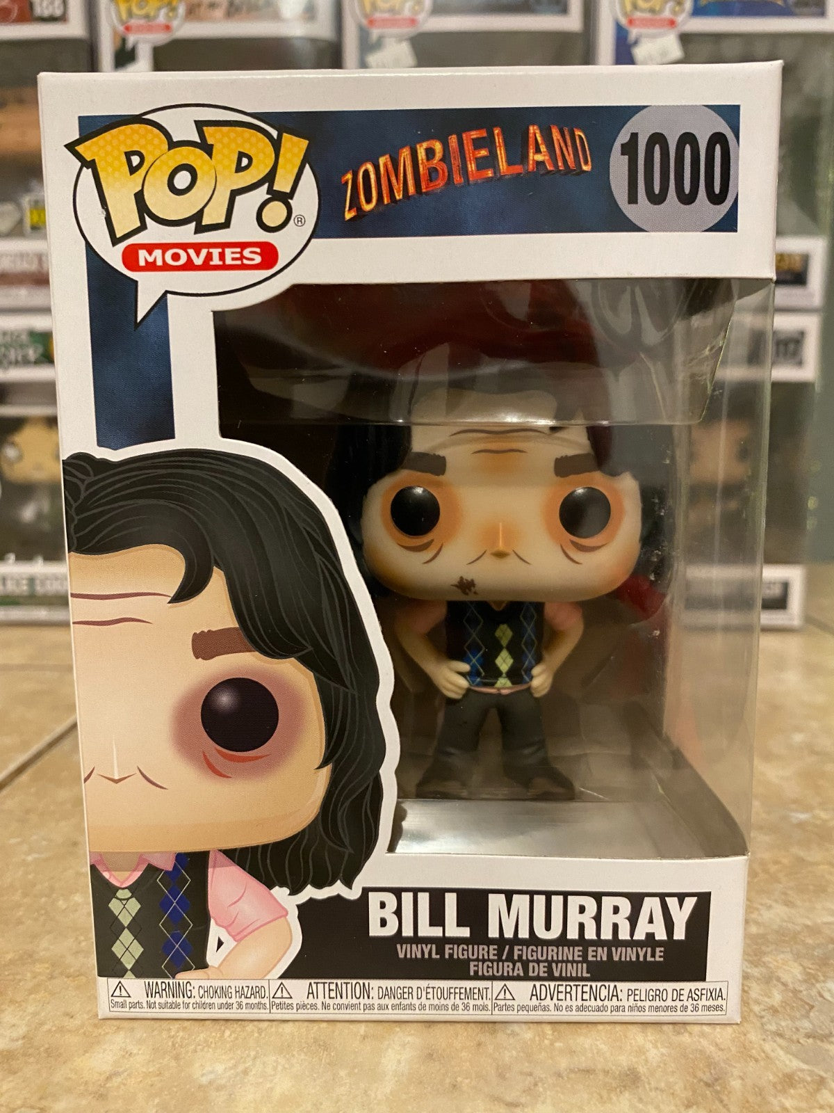 Funko Pop! Zombieland Bill Murray #1000 Vinyl Figure w Protector