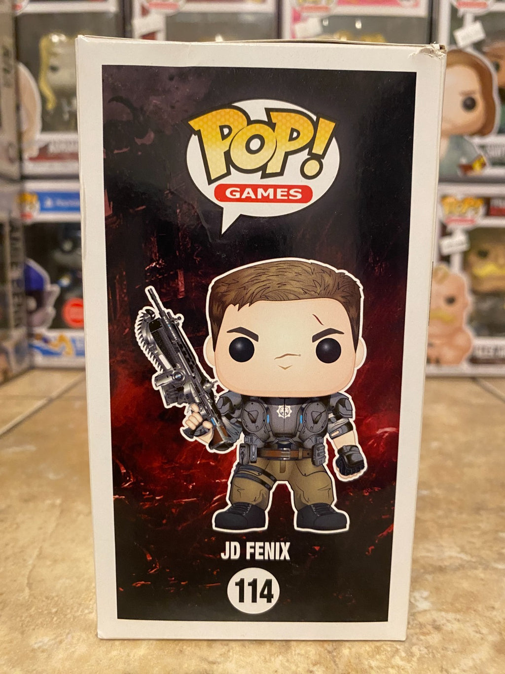 Funko Pop! Games: JD Fenix #114 GLOW Best Buy Vinyl Figure DAMAGED BOX