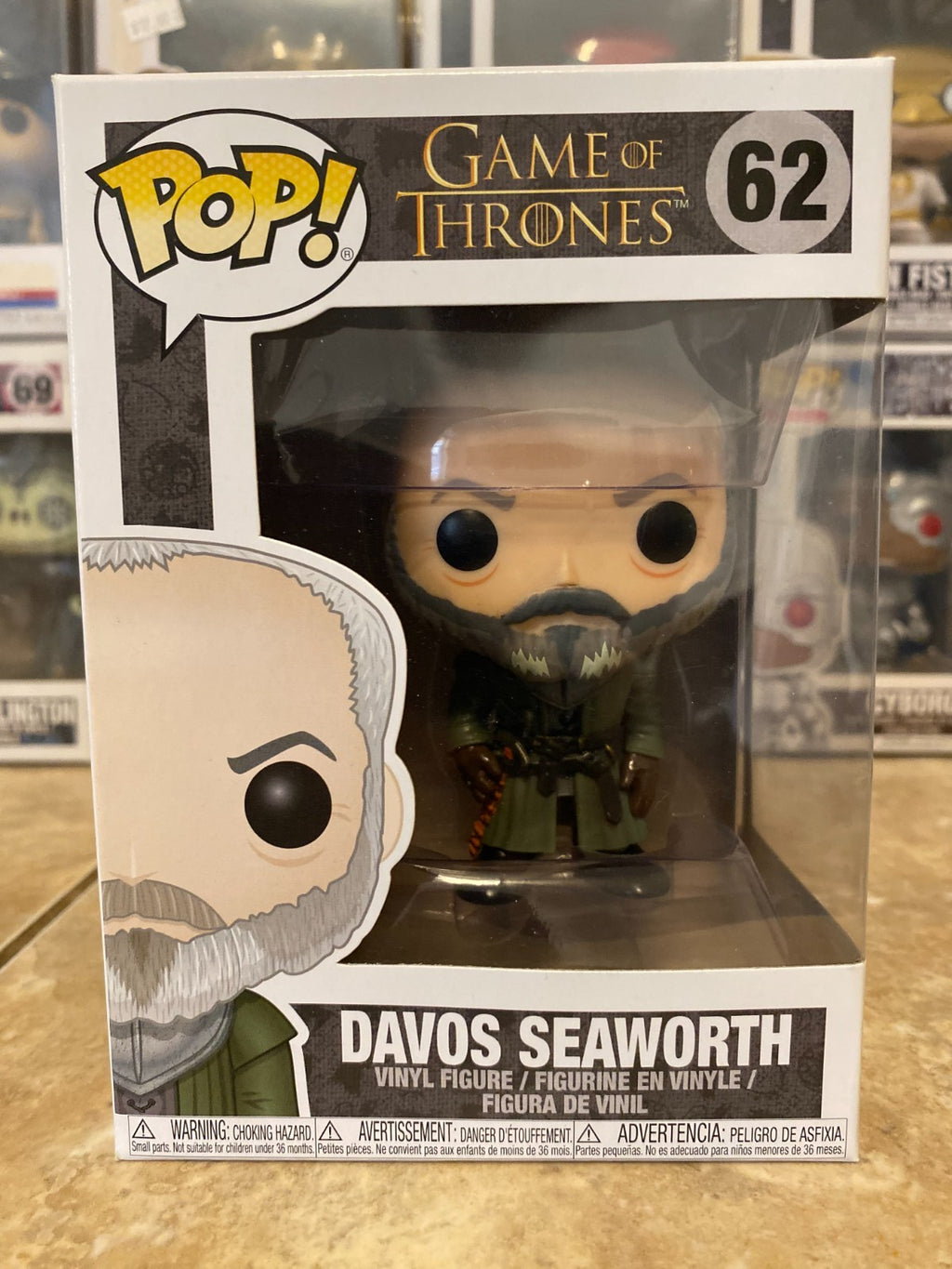 Funko Pop! Vinyl: Game of Thrones - Davos Seaworth #62 w Protector