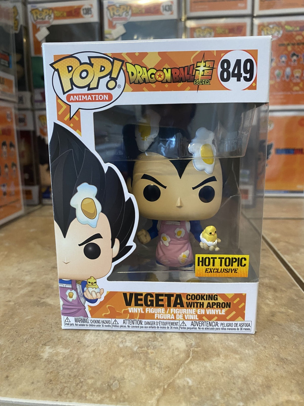 Funko Pop! Dragon Ball Super #849 Vegeta Hot Topic Exclusive w Protector