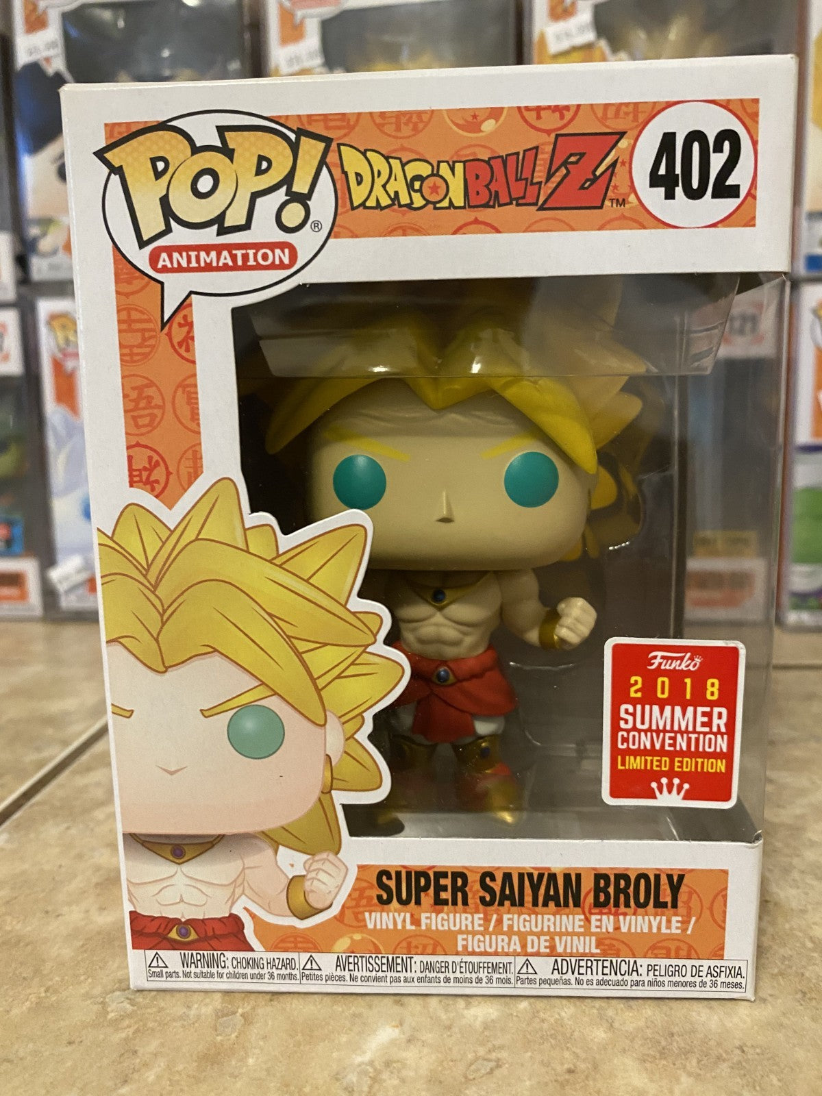 Funko Pop! Dragon Ball Z #402 Super Saiyan Broly 2018 SC Exclusive w Protector
