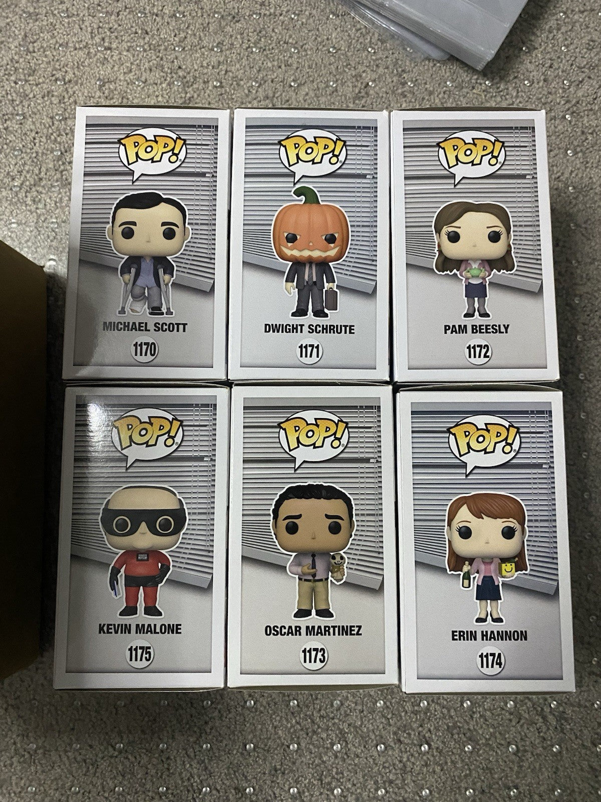 Funko The Office Complete Set #1170,1171,1172,1173,1174,1175 Near/Mint Condition