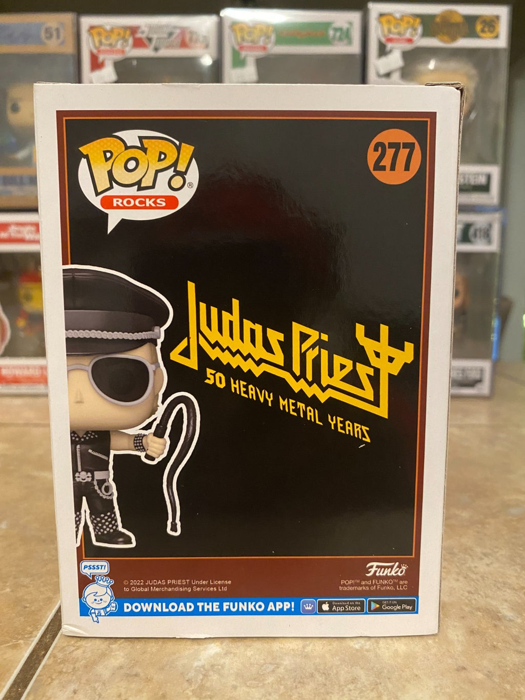 Funko POP! Rocks Judas Priest 50 Heavy Metal Years Rob Halford #277 Vinyl Figure
