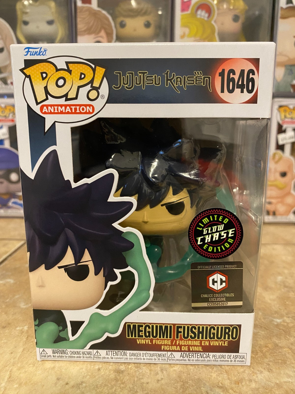 Funko Pop! Vinyl: Jujutsu Kaisen - Megumi Fushiguro (Glow) (Chase) w Protector