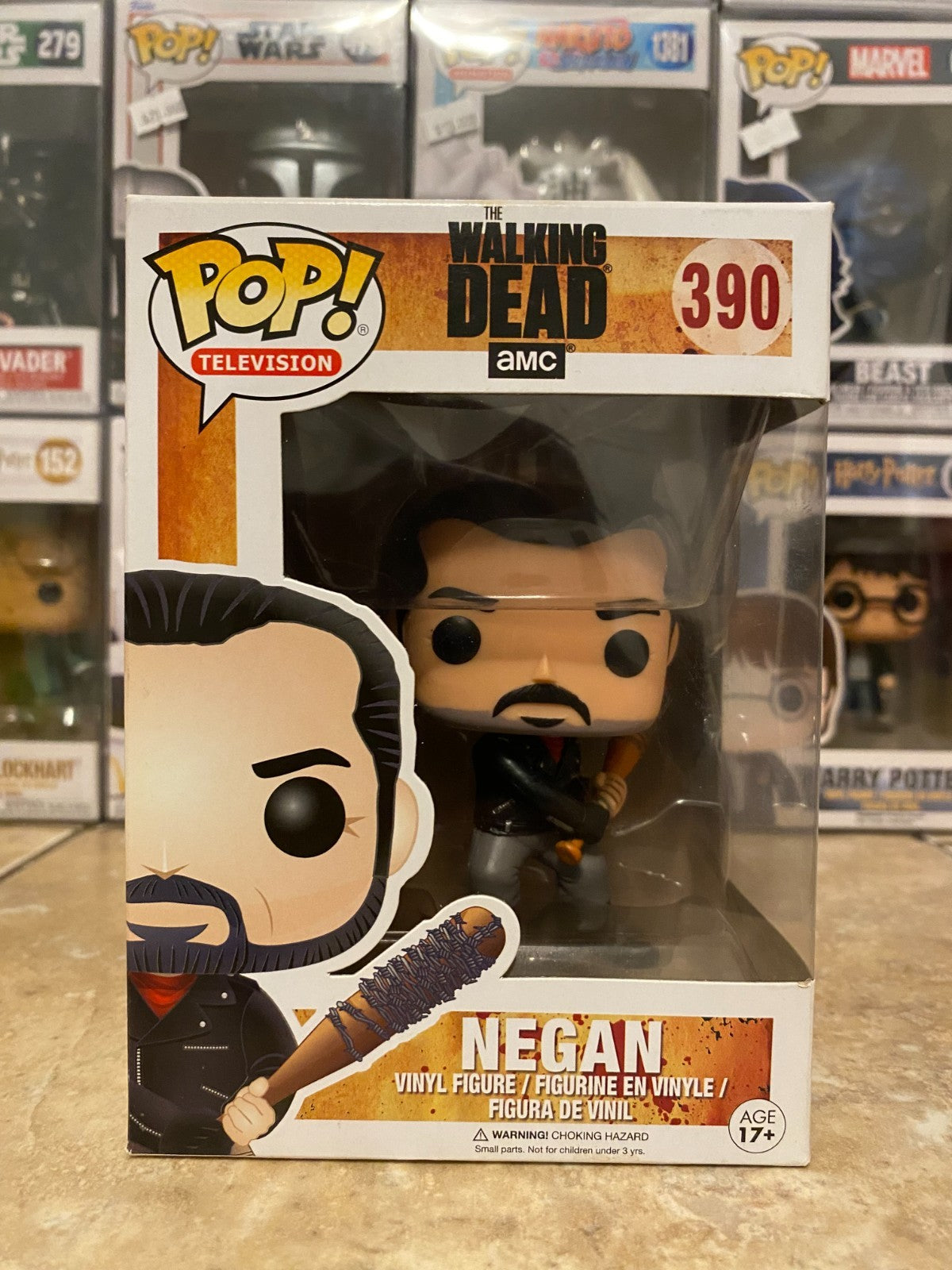Vaulted Funko Pop! Vinyl: The Walking Dead - Negan #390 w Soft Protector